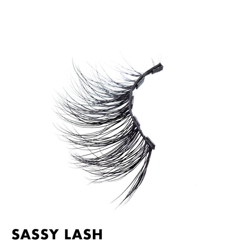 MoxieLash Magnetic Eyelashes with Eyeliner Kit - Essentials Kit Vol 2 - Natural Looking False Eyelashes - Sassy & Baby Lash + Magnetic Eyeliner + Remover Swabs - USA Owned - No Glue - Image 2